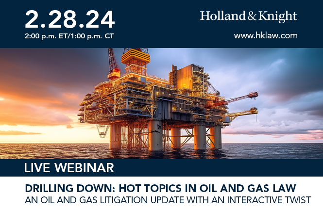 Hot Topics in Oil and Gas Law