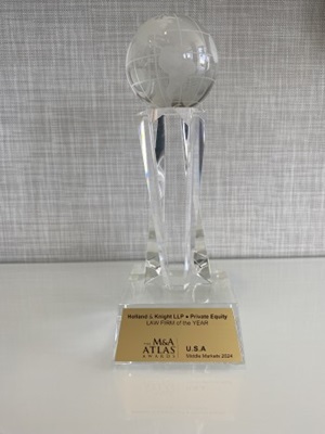 Private Equity Law Firm of the Year trophy